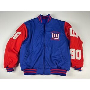 Vintage New York‎ Giants Super Bowl Champions NFL Jacket Mens Size L